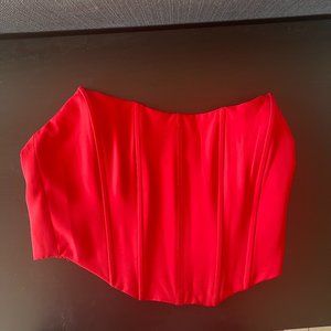 White Fox Boutique corset / bustier top in red